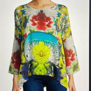 Johnny Was Barra Floral Blouse